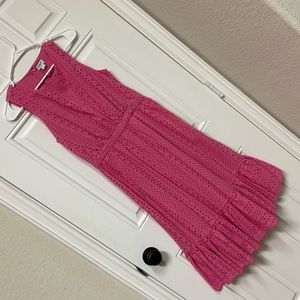 J. Crew Midi eyelet Dress Pink 2
